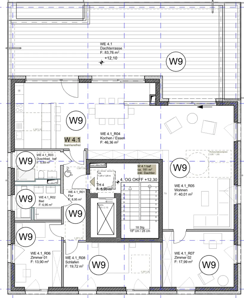 6 Zimmer Wohnung mit 181 m² in Mannheim – Bild 4