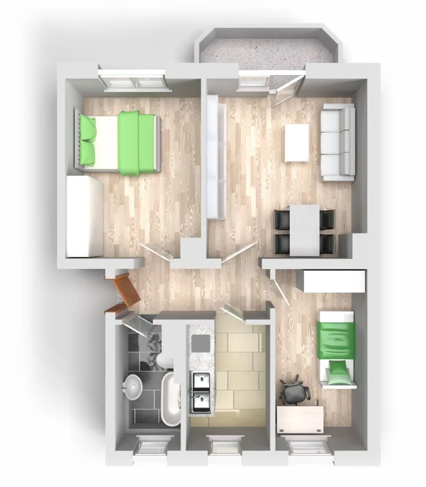 3 Zimmer Wohnung mit 61 m² in Halle (Saale) – Bild 5