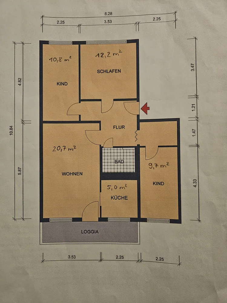 4 Zimmer Wohnung mit 77 m² in Dresden – Bild 2