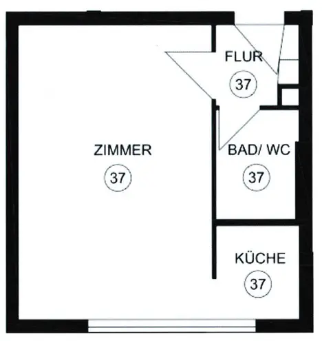 1 Zimmer Wohnung mit 27 m² in Stuttgart – Bild 5
