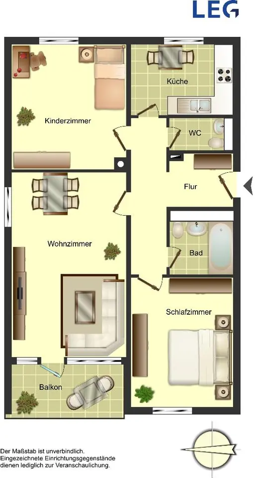 4 Zimmer Wohnung mit 80 m² in Ratingen – Bild 2