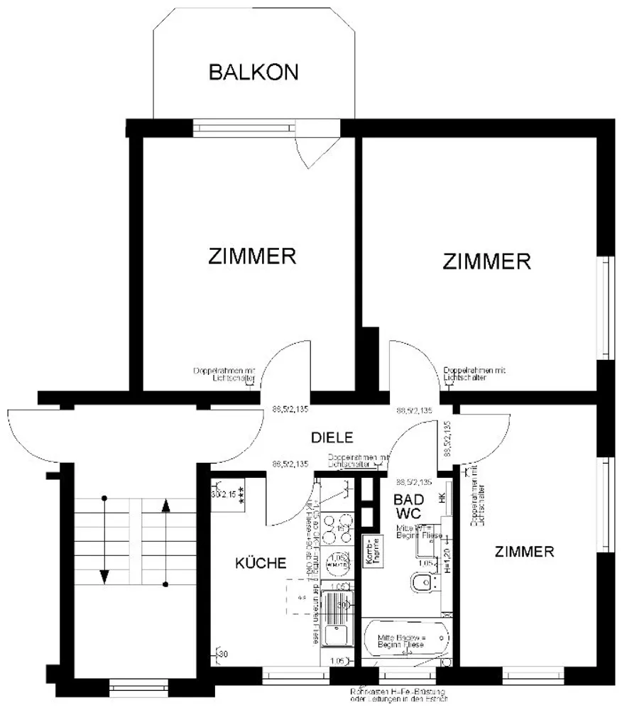 3 room apartment with 68 m² in Hanover – Photo 2