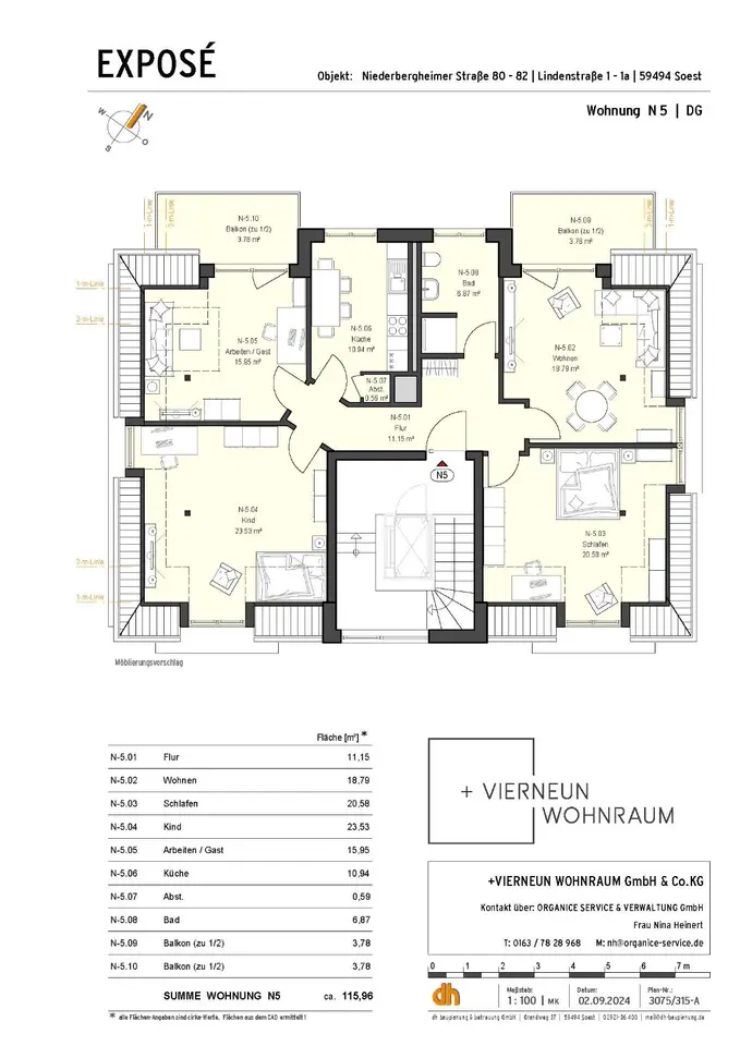 4 Zimmer Wohnung mit 115 m² in Arnsberg – Bild 5
