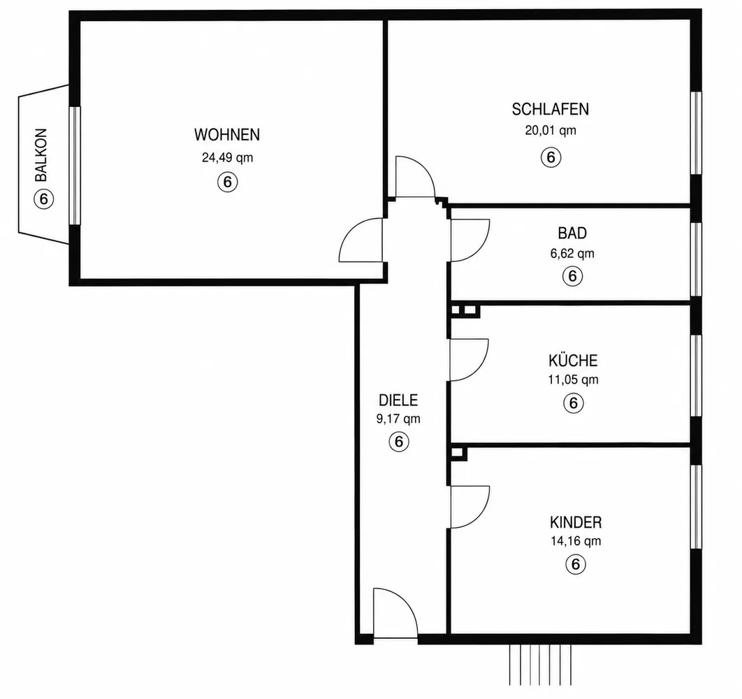 3 Zimmer Wohnung mit 85 m² in Dinslaken – Bild 8