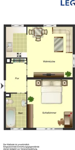 2 Zimmer Wohnung mit 42 m² in Duisburg – Bild 4