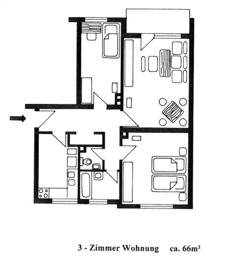 3 room apartment with 67 m² in Kassel – Photo 4