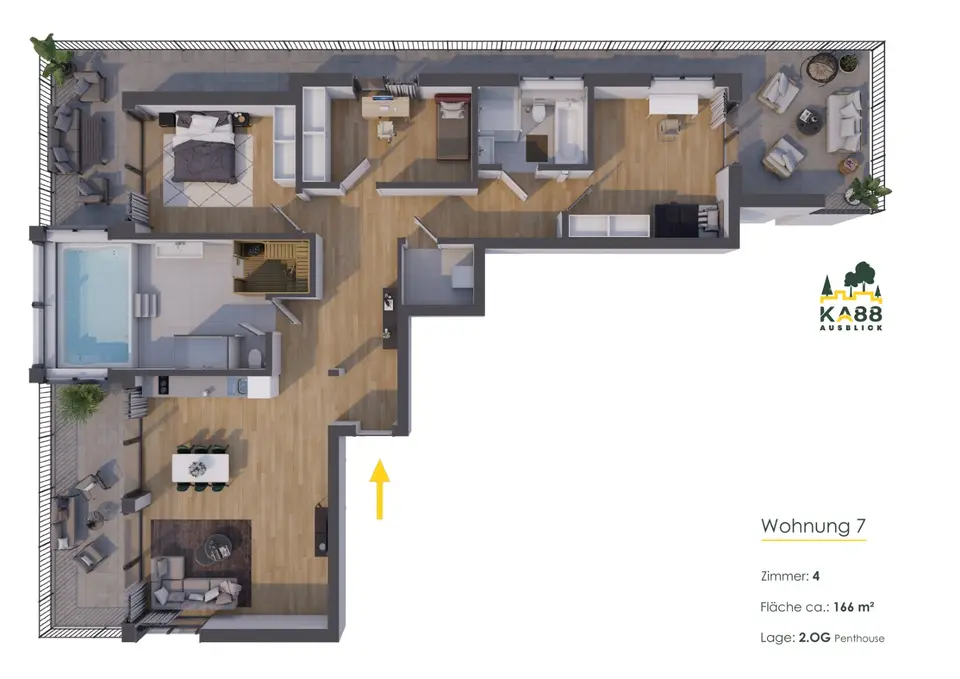 WG-Zimmer mit 166 m² in Hennef – Bild 5