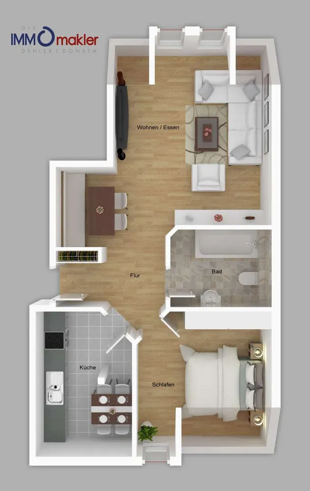 2 Zimmer Wohnung mit 48 m² in Sonneberg – Bild 5