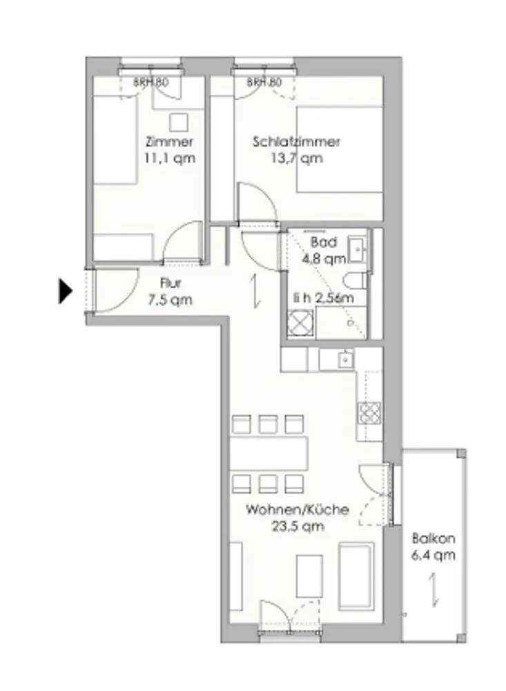 3 room apartment with 64 m² in Berlin – Photo 1