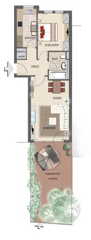 2 Zimmer Wohnung mit 65 m² in Nürnberg – Bild 1