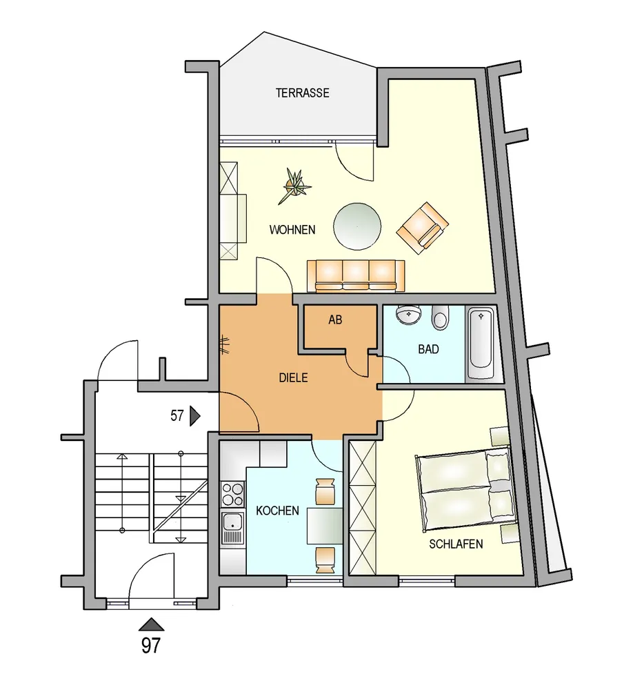 2 Zimmer Wohnung mit 60 m² in Remscheid – Bild 4
