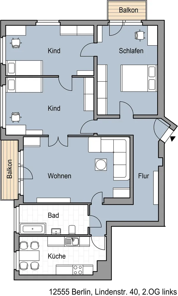 4 Zimmer Wohnung mit 106 m² in Berlin – Bild 2