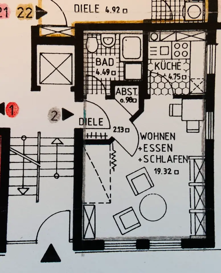 2 Zimmer Wohnung mit 32 m² in Nürnberg – Bild 5