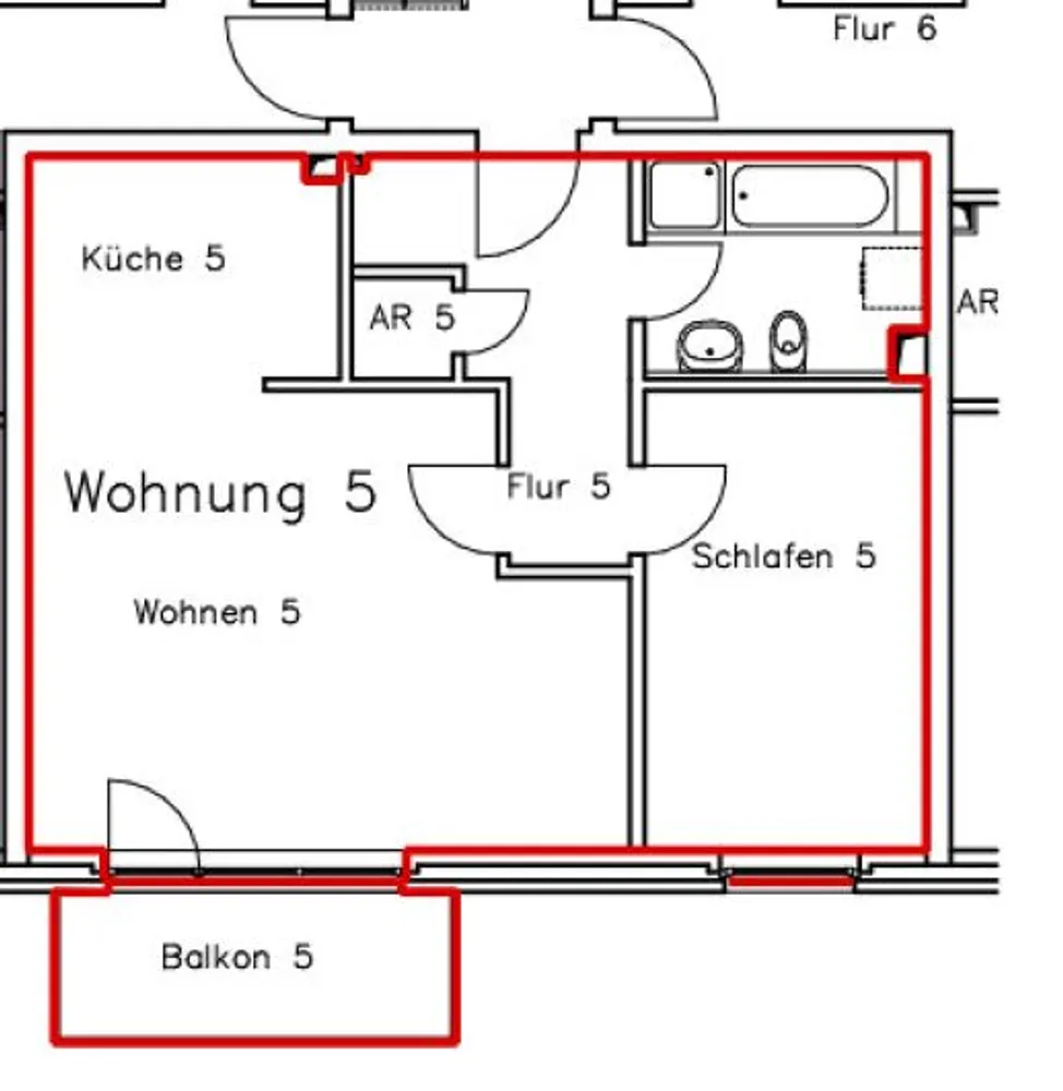 2 Zimmer Wohnung mit 60 m² in Hannover – Bild 2