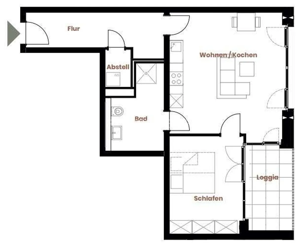 2 Zimmer Wohnung mit 65 m² in Bremen – Bild 4