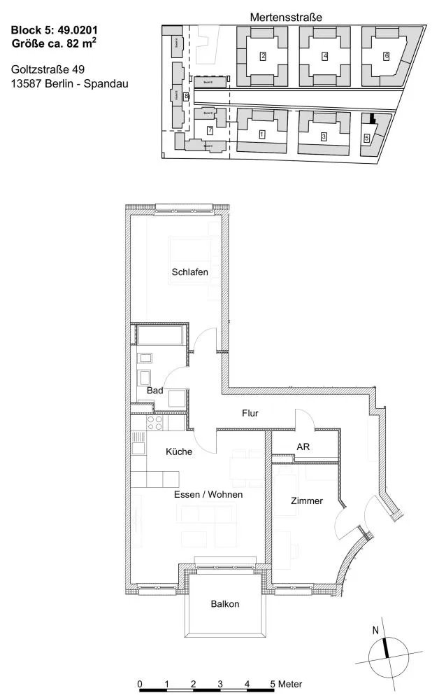 3 Zimmer Wohnung mit 82 m² in Berlin – Bild 7