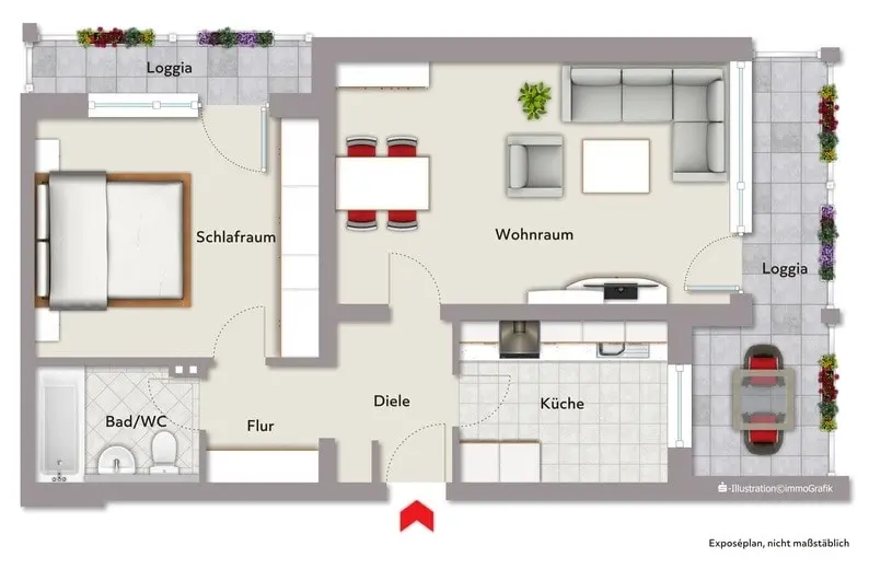 2 Zimmer Wohnung mit 56 m² in Nürnberg – Bild 8