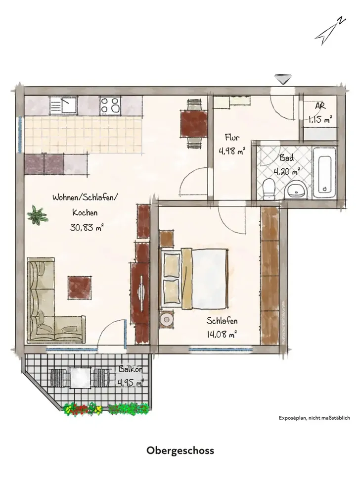 2 Zimmer Wohnung mit 58 m² in Pforzheim – Bild 8