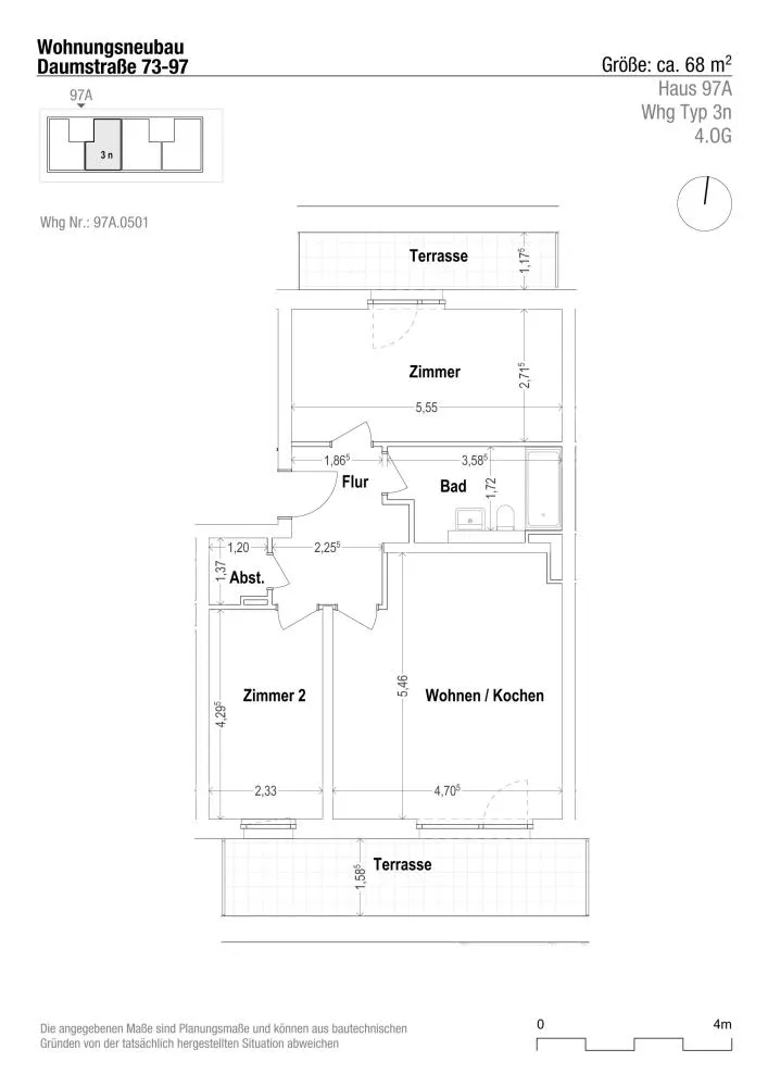 3 Zimmer Wohnung mit 69 m² in Berlin – Bild 2