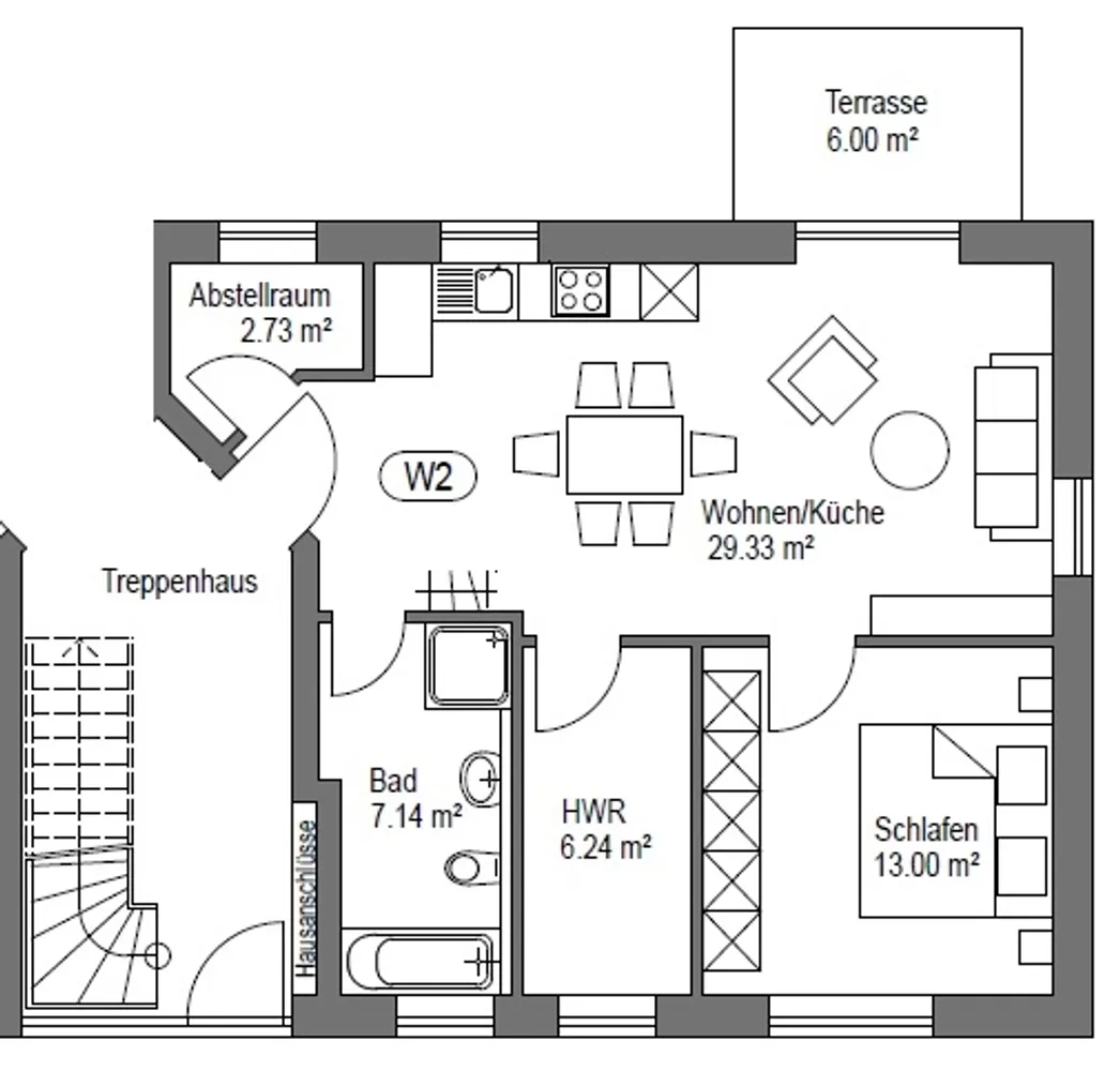 2 room apartment with 61 m² in Oldenburg – Photo 10