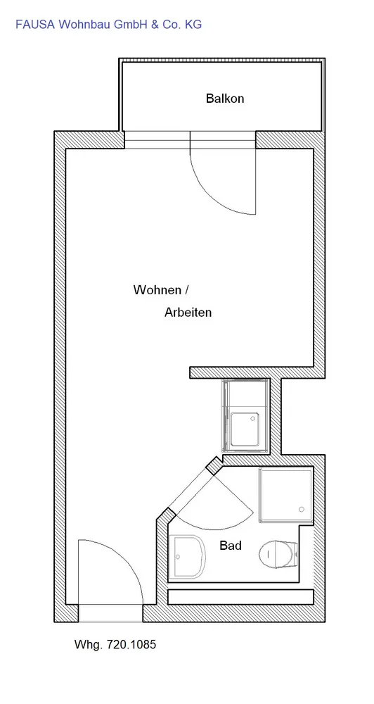 1 Zimmer Wohnung mit 20 m² in Bonn – Bild 1