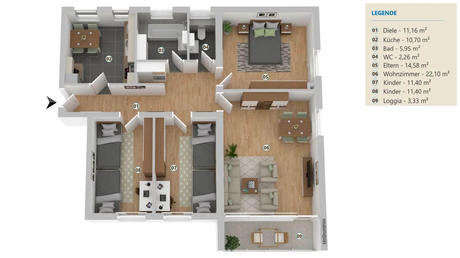 4 room apartment with 93 m² in Kaarst – Photo 11