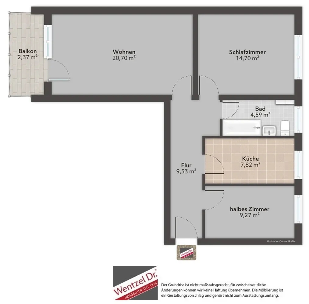 3 Zimmer Wohnung mit 69 m² in Wedel – Bild 4