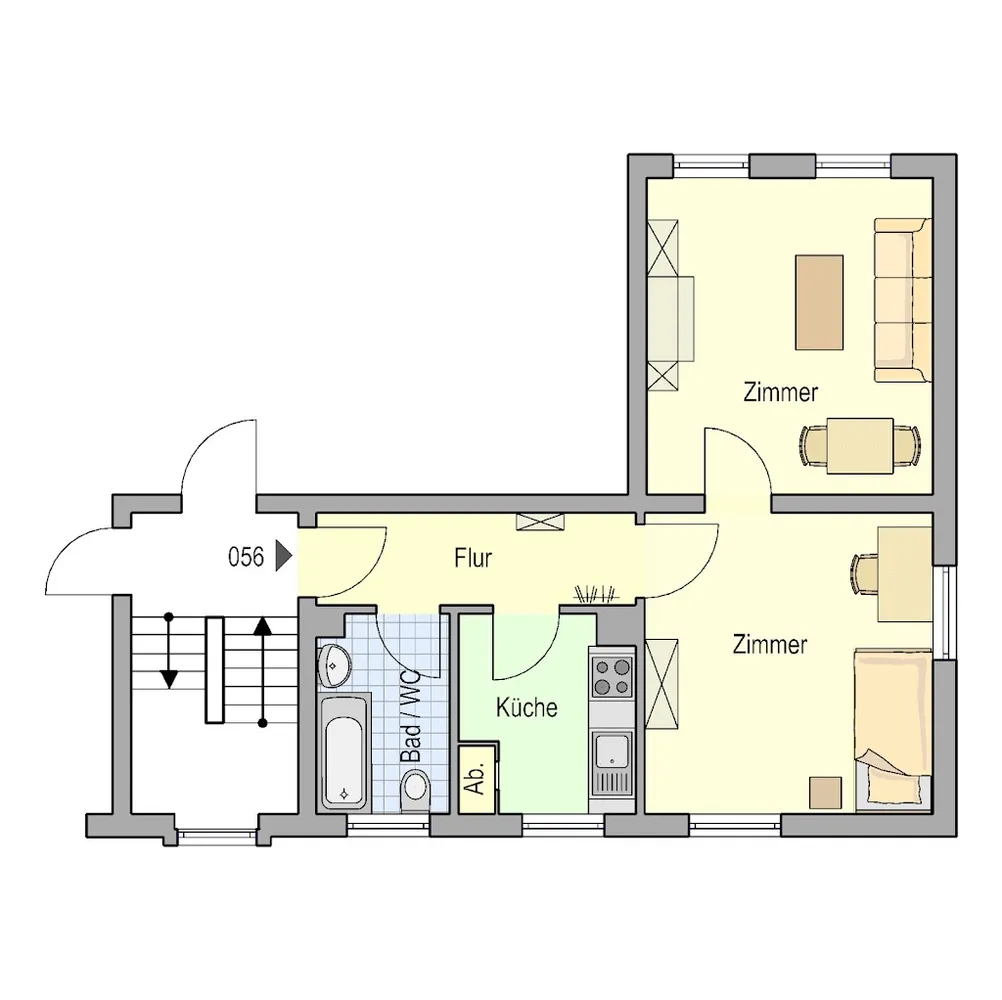 2 Zimmer Wohnung mit 52 m² in Herne – Bild 3