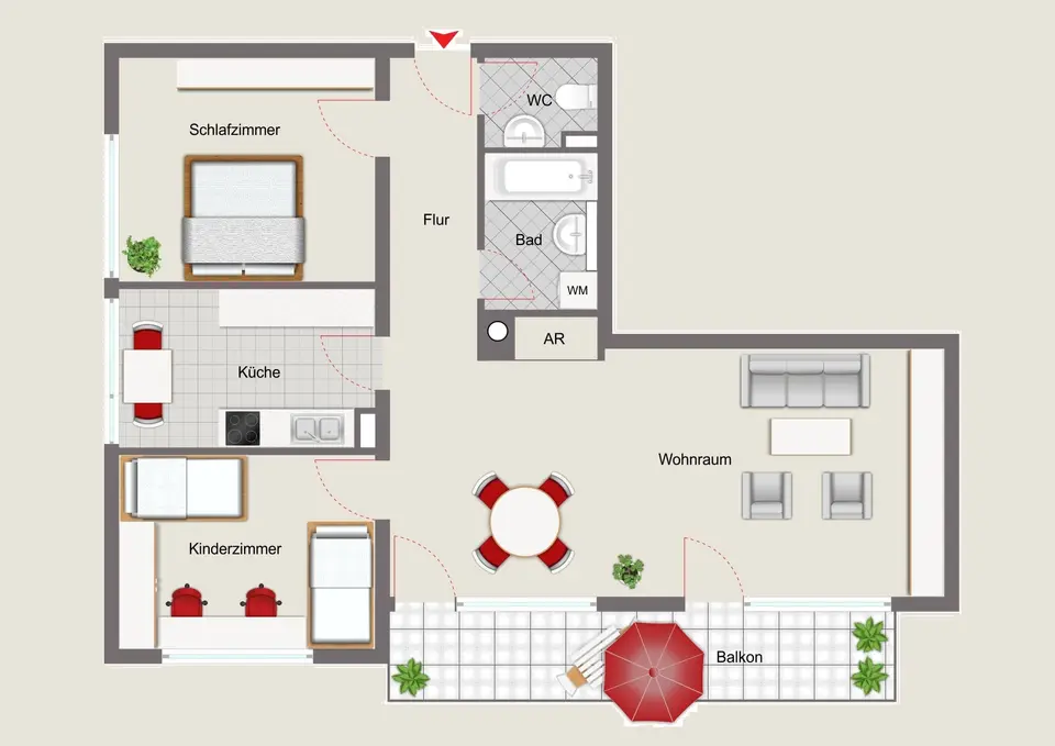 3 Zimmer Wohnung mit 87 m² in Straubing – Bild 4