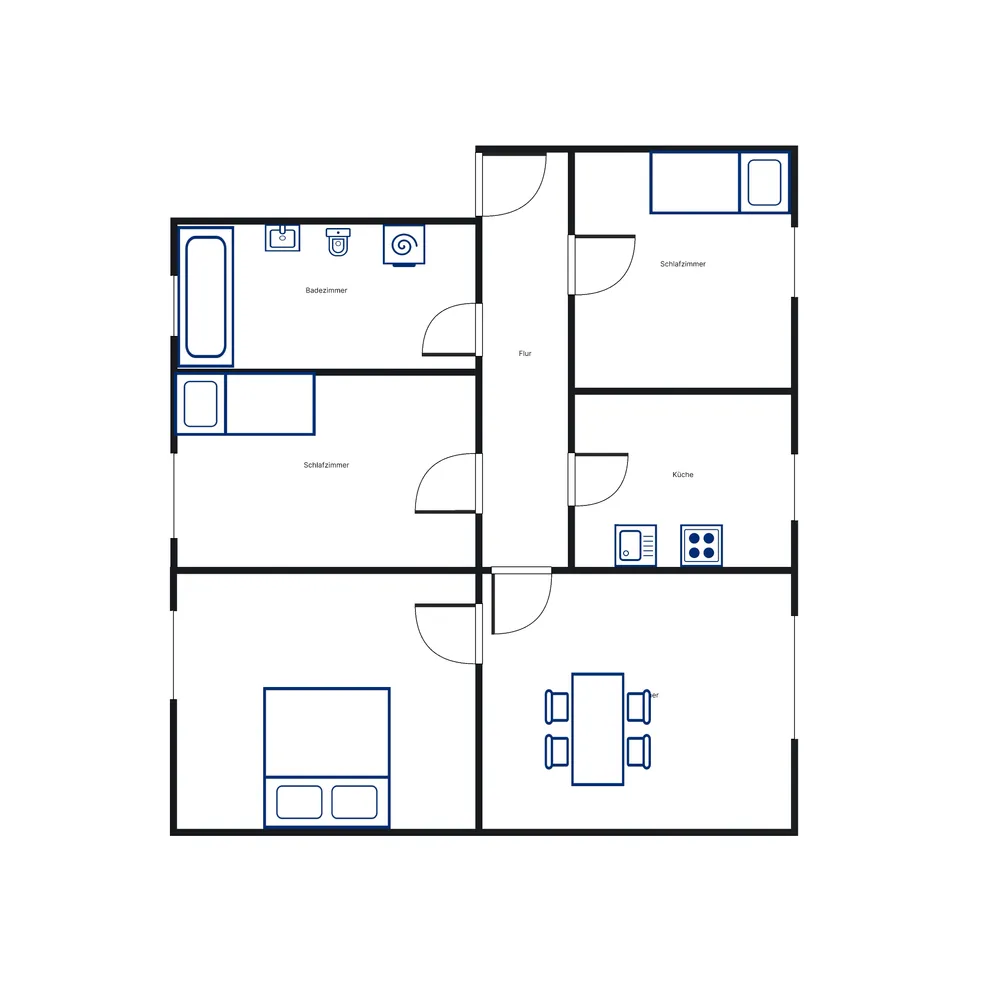 4 Zimmer Wohnung mit 69 m² in Kassel – Bild 2