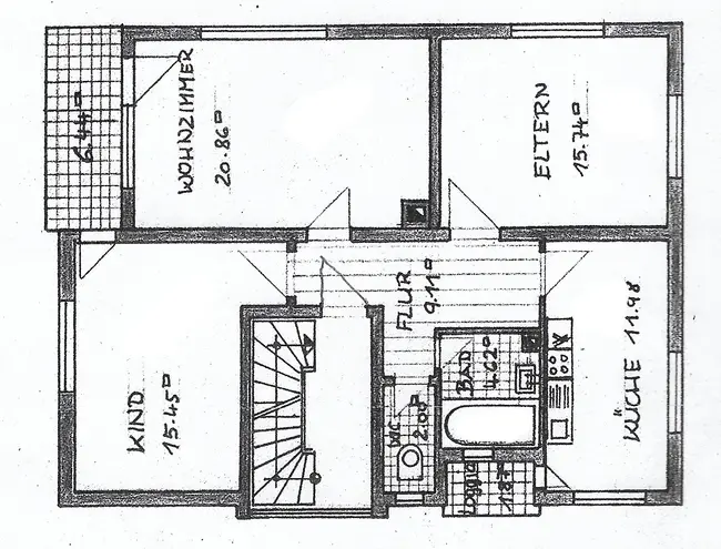 3 Zimmer Wohnung mit 84 m² in Karlsruhe – Bild 1