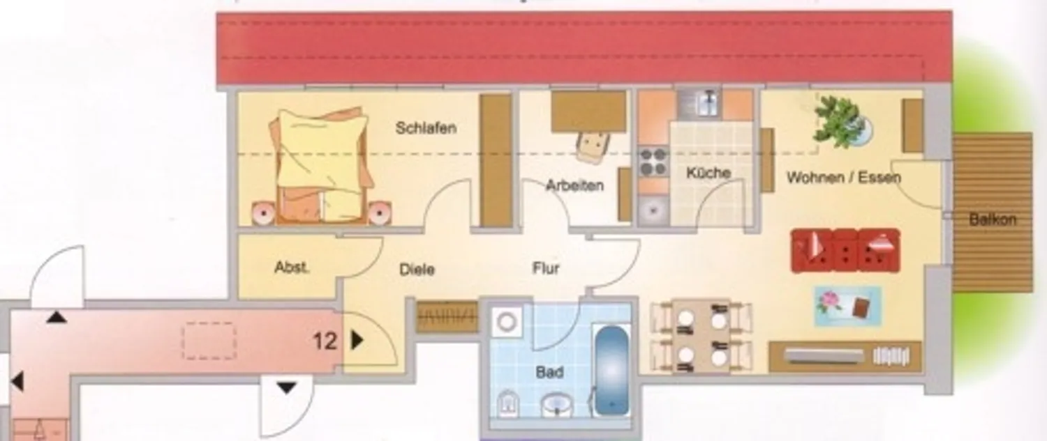 3 Zimmer Wohnung mit 65 m² in Dresden – Bild 2