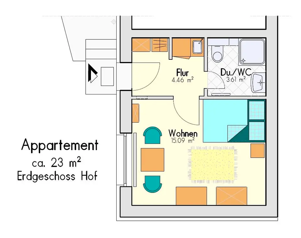 2 Zimmer Wohnung mit 50 m² in Lutherstadt Wittenberg – Bild 8