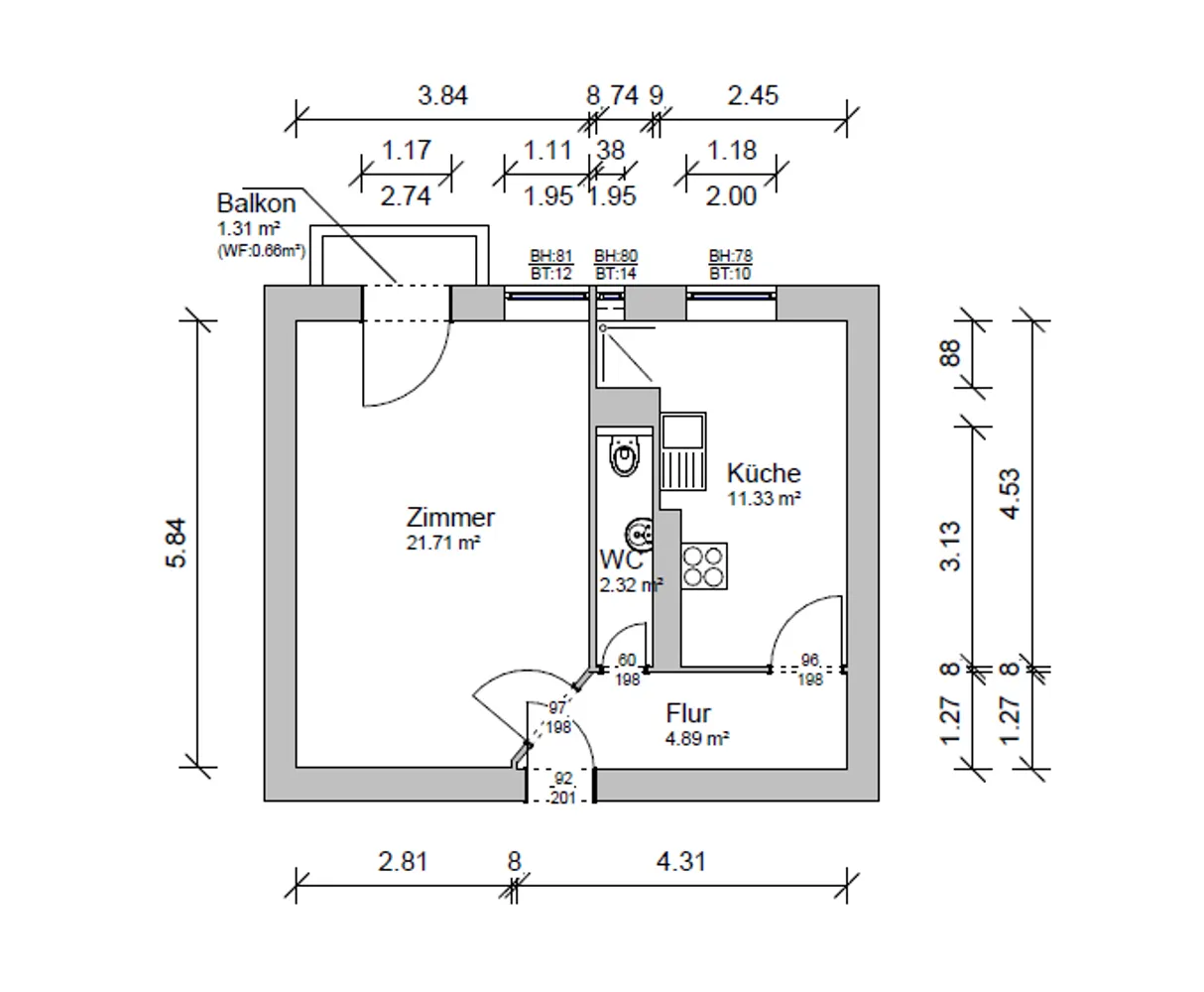 1 Zimmer Wohnung mit 42 m² in Berlin – Bild 1