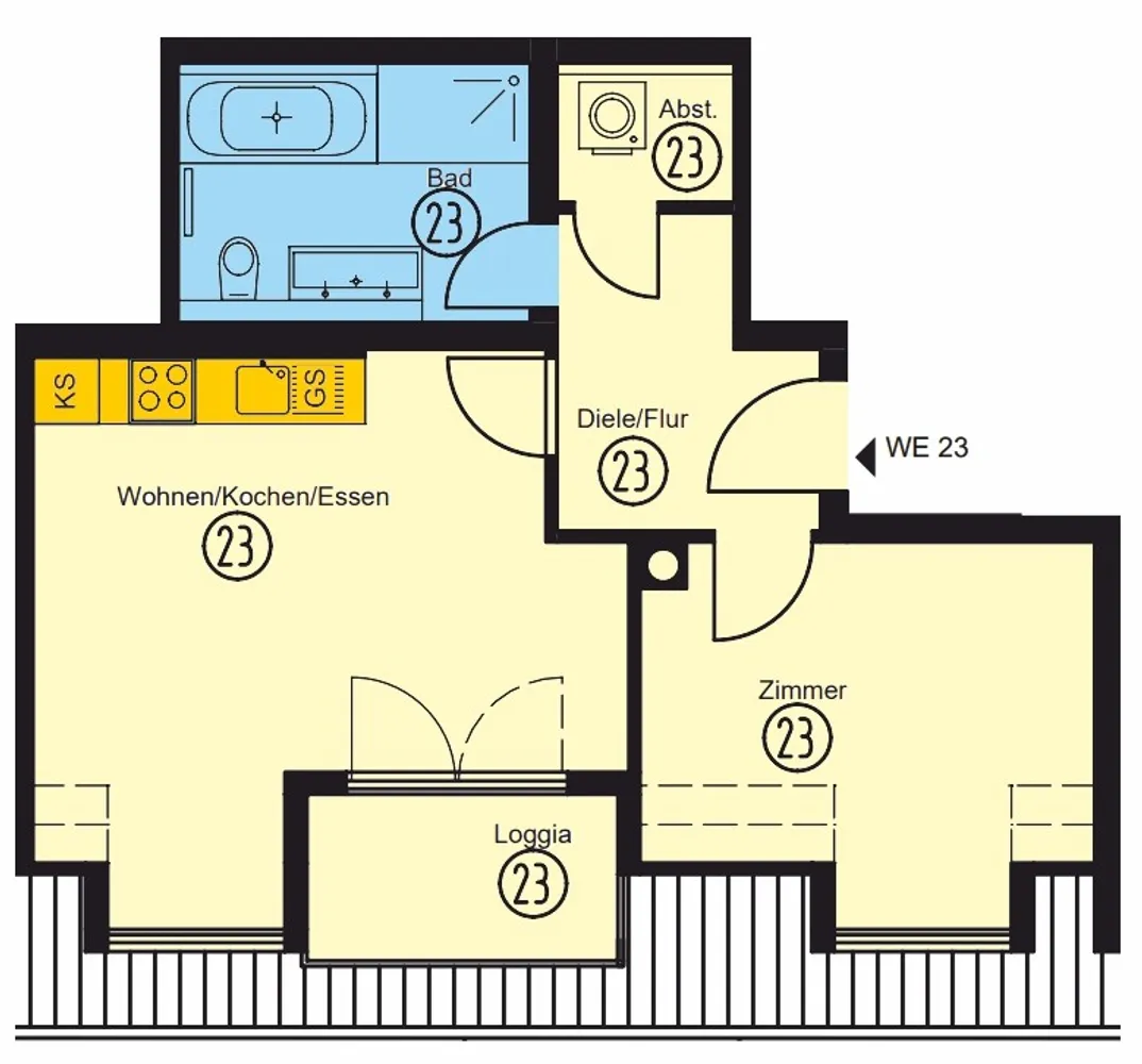 2 Zimmer Wohnung mit 51 m² in Leipzig – Bild 8