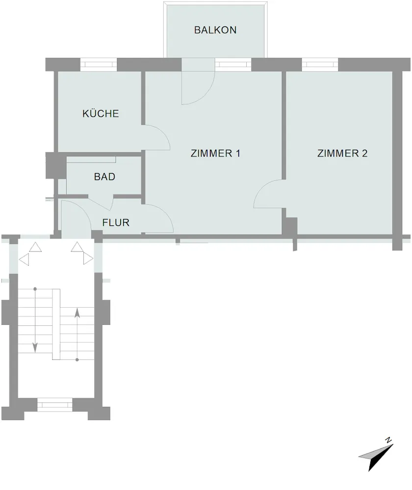2 Zimmer Wohnung mit 48 m² in Bremen – Bild 1