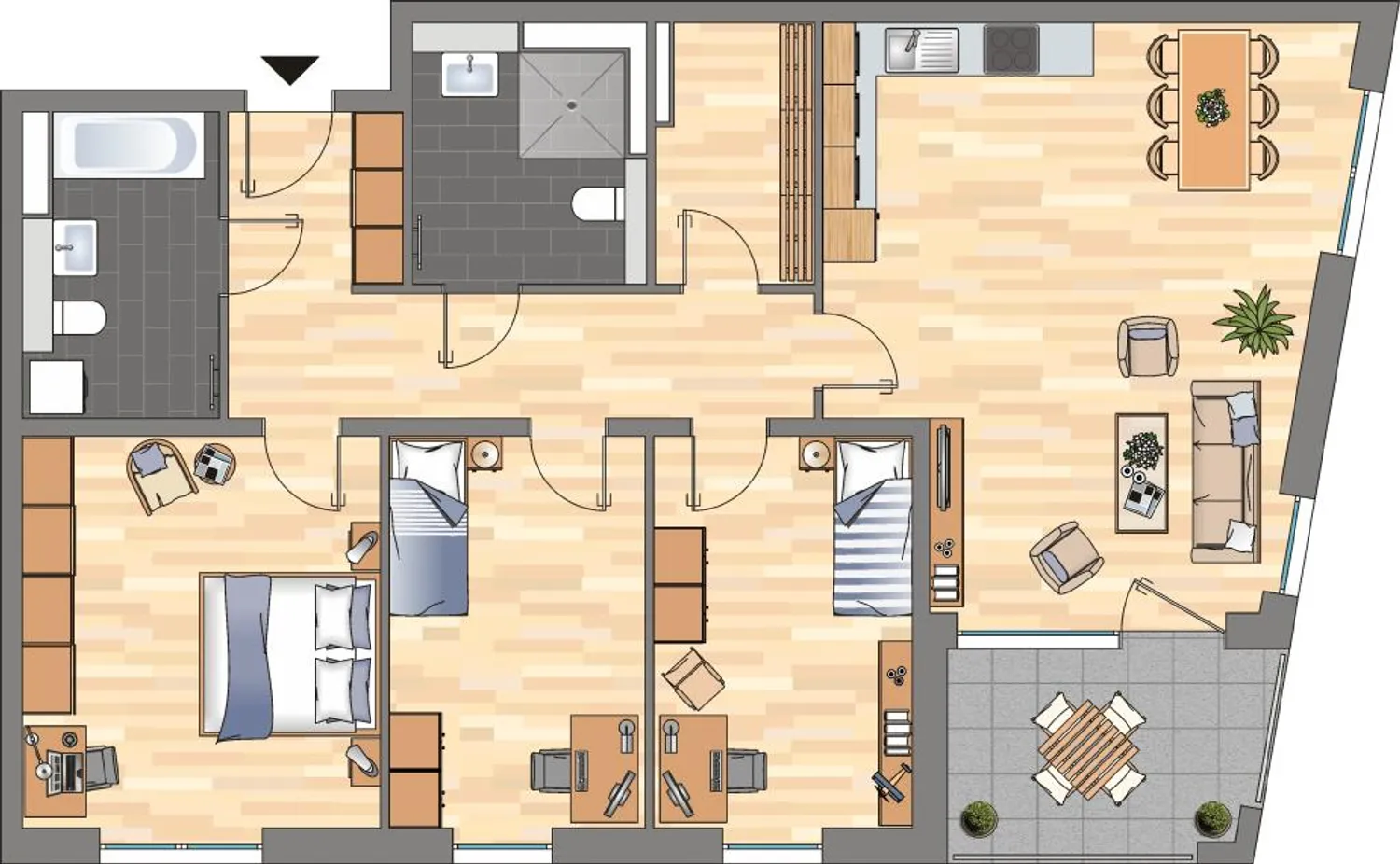 4 Zimmer Wohnung mit 114 m² in Essen – Bild 1