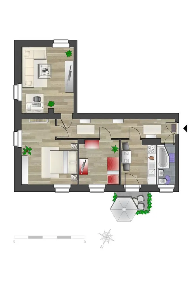 3 room apartment with 68 m² in Chemnitz – Photo 5