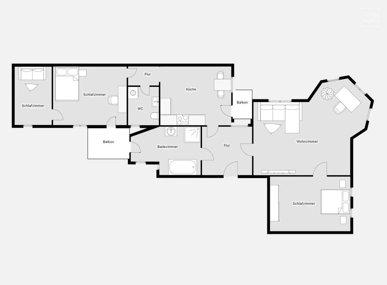 4 Zimmer Wohnung mit 124 m² in Halle (Saale) – Bild 12
