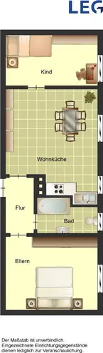 2 Zimmer Wohnung mit 51 m² in Duisburg – Bild 2