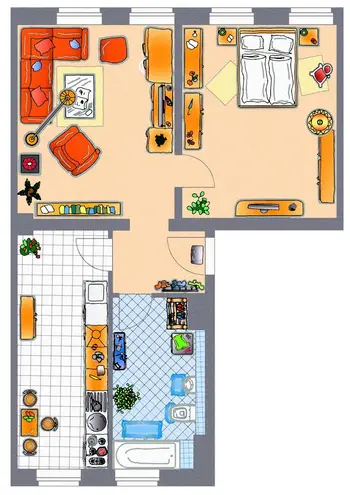2 Zimmer Wohnung mit 64 m² in Chemnitz – Bild 2
