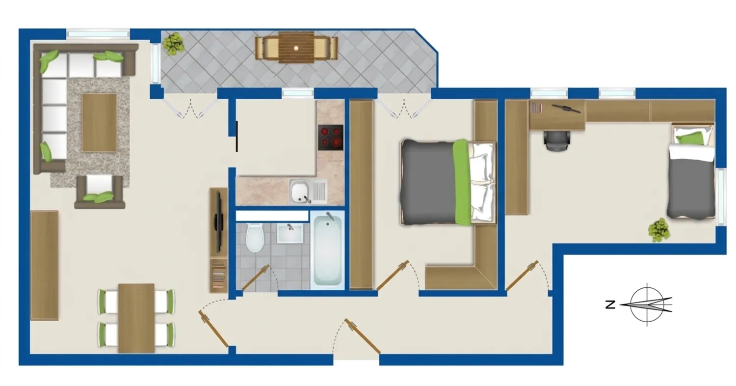 3 Zimmer Wohnung mit 76 m² in München – Bild 8