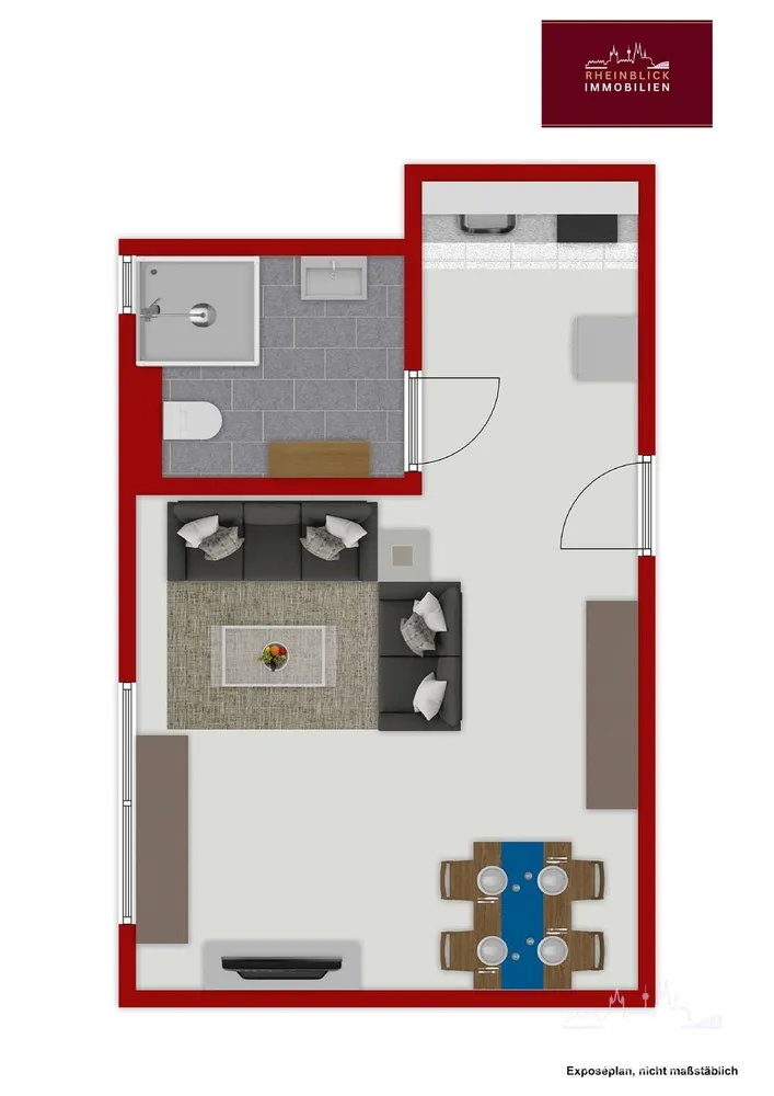 1 Zimmer Wohnung mit 29 m² in Köln – Bild 7