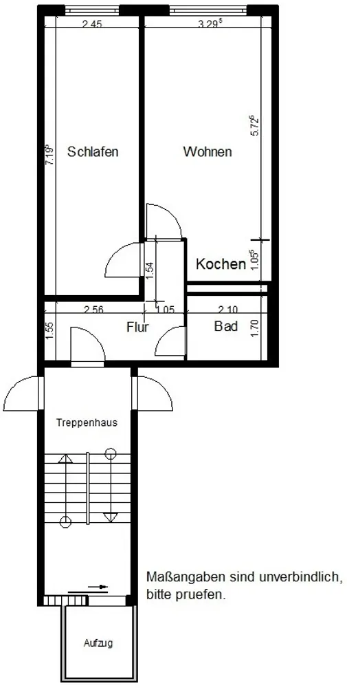 2 Zimmer Wohnung mit 50 m² in Nordhausen – Bild 3