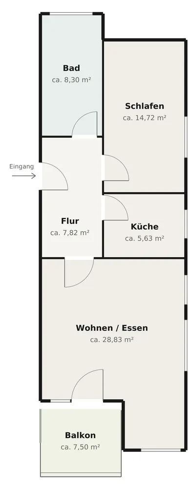 4 Zimmer Wohnung mit 70 m² in Göttingen – Bild 3