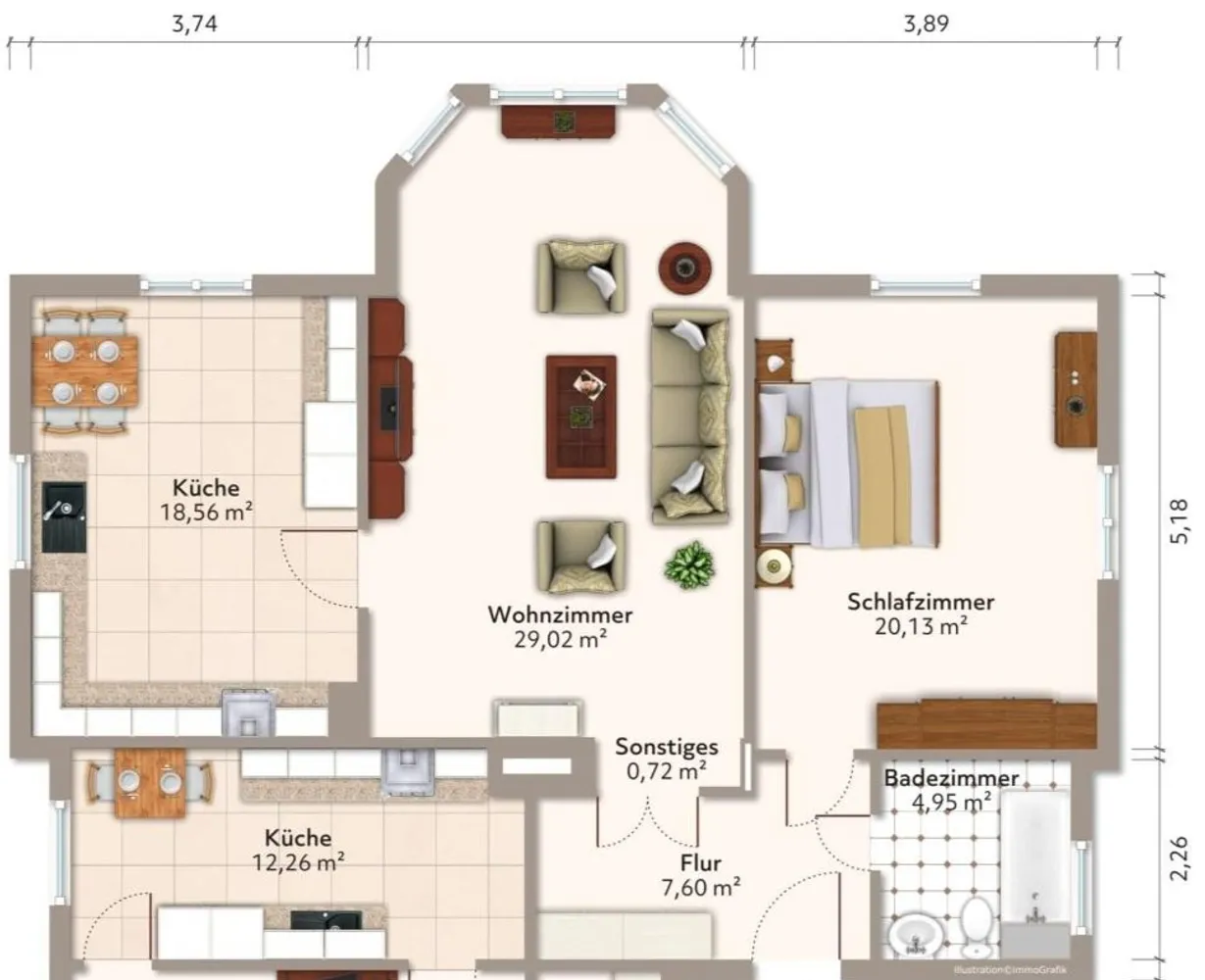 2 Zimmer Wohnung mit 81 m² in Dresden – Bild 8