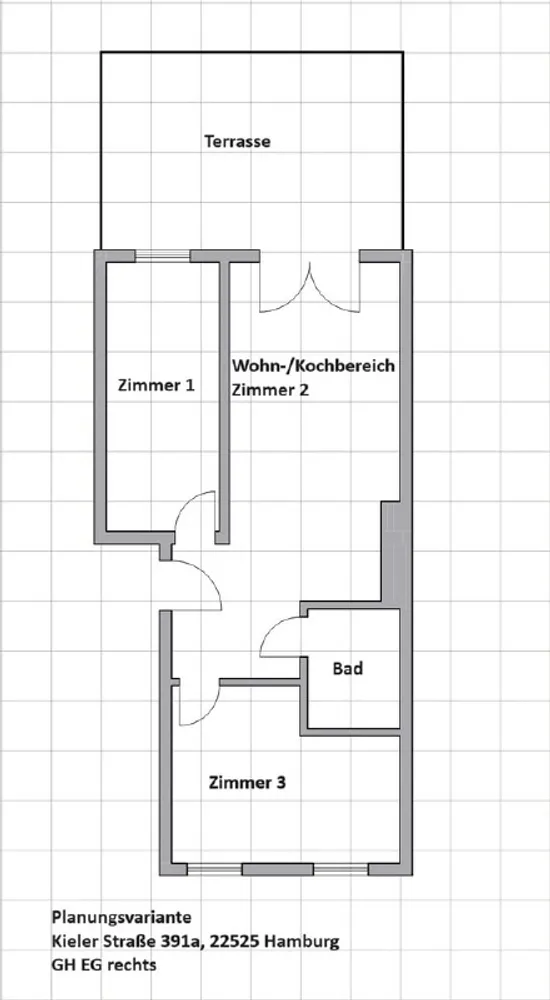 3 Zimmer Wohnung mit 67 m² in Hamburg – Bild 2