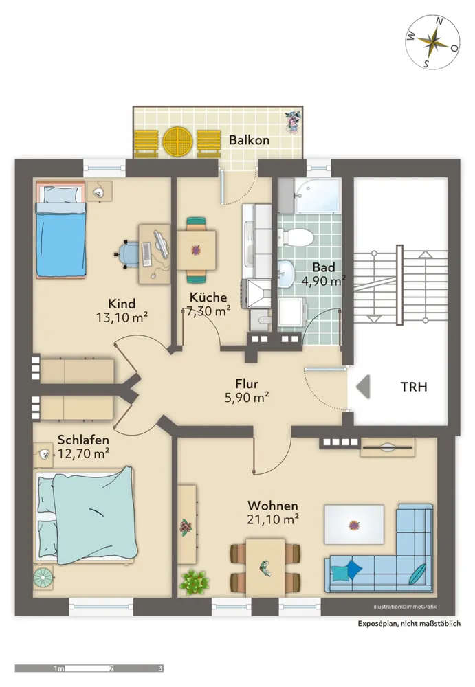 3 room apartment with 67 m² in Bremerhaven – Photo 8