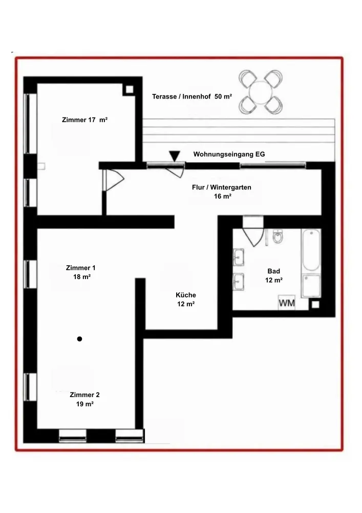 3 room apartment with 106 m² in Weil am Rhein – Photo 2