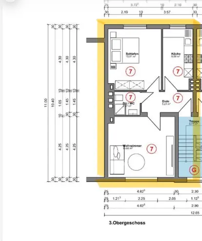 2 Zimmer Wohnung mit 52 m² in Krefeld – Bild 4